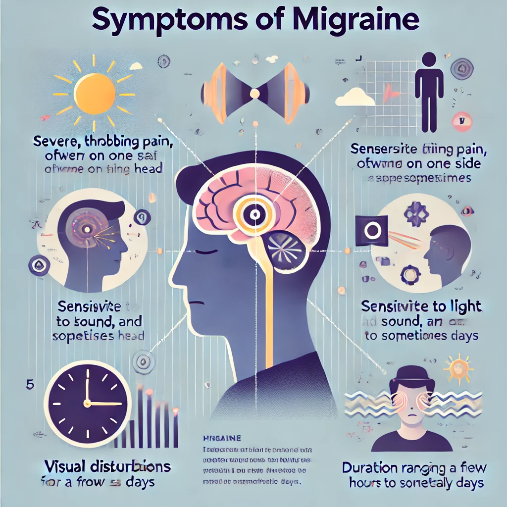 symptoms of migraine